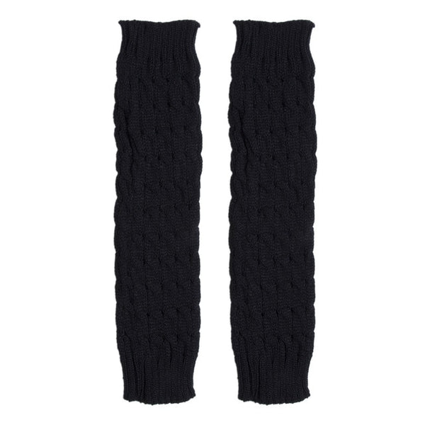 Leg Warmers Women Knee High Winter Knit Solid Crochet Leg Warmer Socks