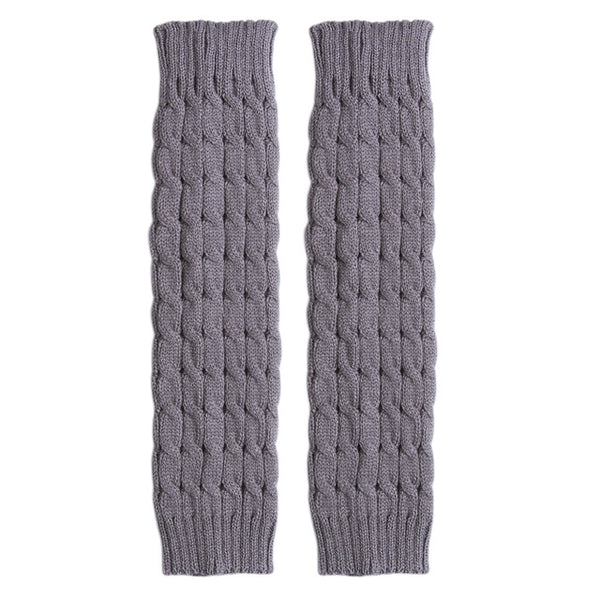 Leg Warmers Women Knee High Winter Knit Solid Crochet Leg Warmer Socks