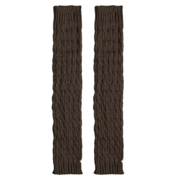 Leg Warmers Women Knee High Winter Knit Solid Crochet Leg Warmer Socks