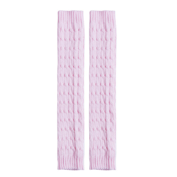 Leg Warmers Women Knee High Winter Knit Solid Crochet Leg Warmer Socks