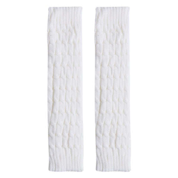Leg Warmers Women Knee High Winter Knit Solid Crochet Leg Warmer Socks