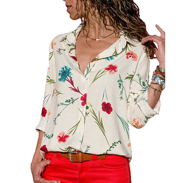 Women Blouses 2019 Long Sleeve Collar Office Shirt Leisure Blouse Shirt Casual Tops