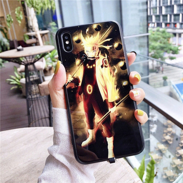 Glowing LED Call Flash Light Up Glass Case For iphone 11 PRO X XS MAX 6 7 8 Plus