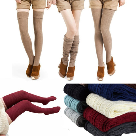 Knee Socks Women Cotton Thigh High Over The Knee Long Sexy Socks